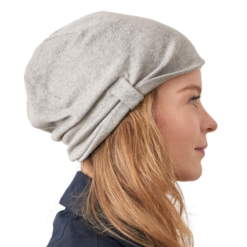 4107 Organic Cotton Slouchy Beanie - Soft Summer Slouch Chemo Hat Light